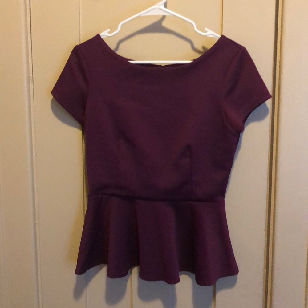 Purple Peplum